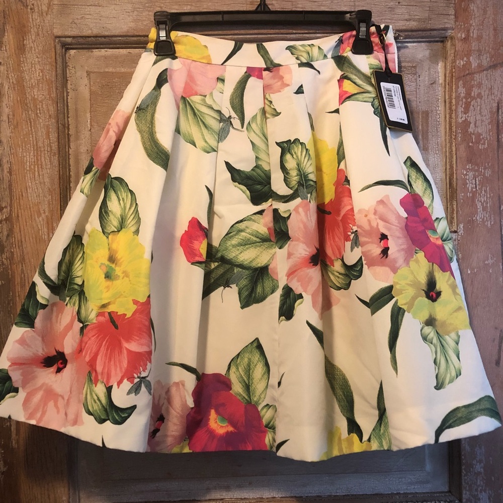 Ted Baker floral full skirt